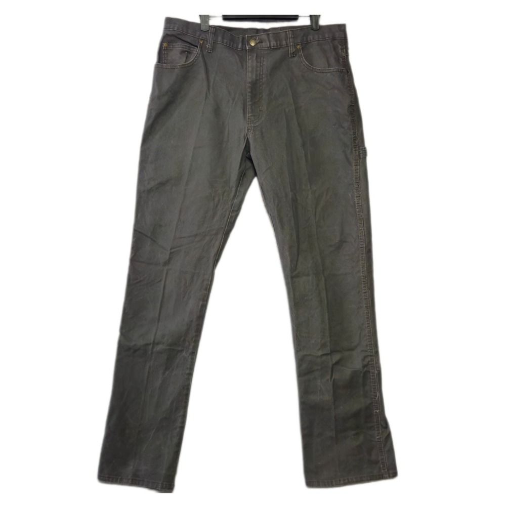 Genuine‎ Dickies Mens Carpenter Pants 34x34 Gray Duck Canvas Utility Workwear